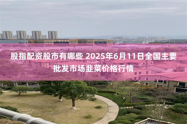 股指配资股市有哪些 2025年6月11日全国主要批发市场韭菜价格行情