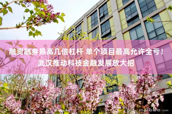 融资融券最高几倍杠杆 单个项目最高允许全亏！武汉推动科技金融发展放大招