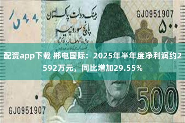 配资app下载 郴电国际：2025年半年度净利润约2592万元，同比增加29.55%